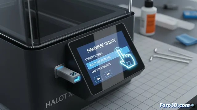 Actualizar el firmware de la impresora Creality Halot-X1