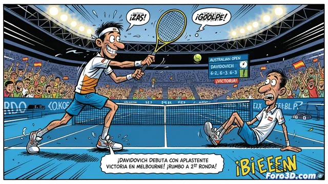 Alejandro Davidovich avanza en el Abierto de Australia tras vencer a Filip Misolic