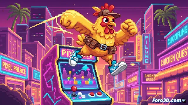 Anuncian Go Go Mister Chickums, un arcade de plataformas con scroll lateral