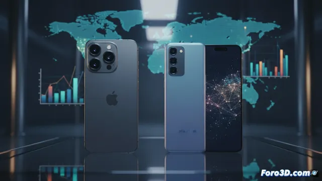 Apple y Samsung lideran el mercado global de smartphones en 2025