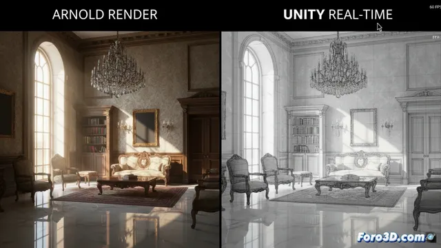 Arnold render y unity: dos motores con filosofías opuestas