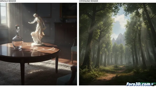 Cómo arnold y cryengine manejan la complejidad de una escena