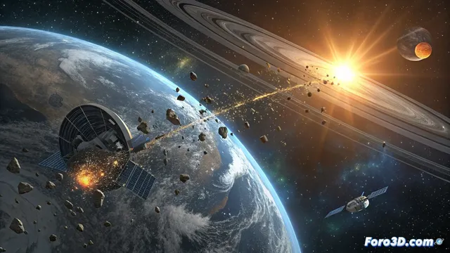 Arquímedes aplica su principio para resolver la congestión orbital