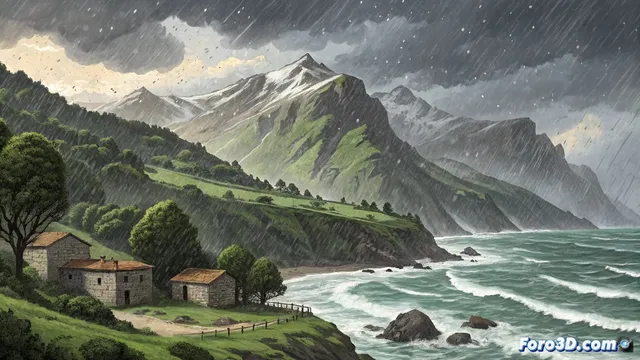 Asturias y Cantabria enfrentan un tiempo inestable con lluvias y nieve