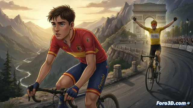 El joven ciclista español Benjamín Noval aspira a competir con Pogacar en el Tour