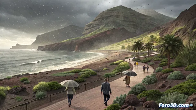 El archipiélago canario amanece con cielos nubosos y lluvias débiles