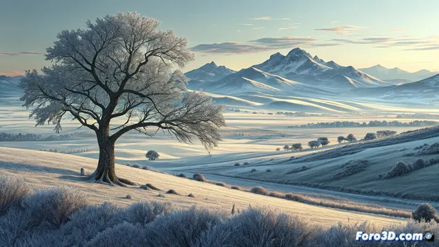 Una masa de aire polar frío provoca nevadas y un descenso térmico general en Castilla y León