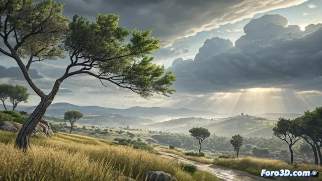 El clima frío en Cataluña con nubes y viento moderado