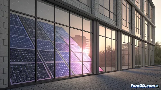 Células solares 3D semitransparentes con color personalizable para ventanas