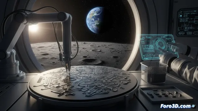 Científicos convierten polvo lunar en material para fabricar electrónica