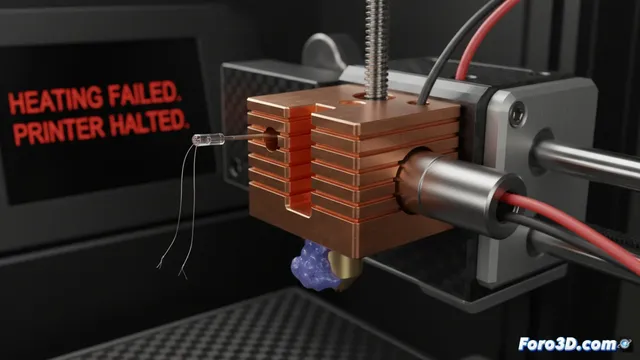 Cómo solucionar el error heating failed en impresión 3d