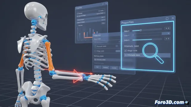 Cómo localizar y configurar uniones deslizantes en cadenas cinemáticas inversas