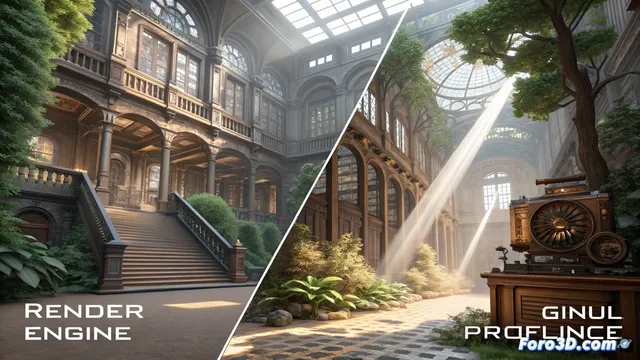 Corona render y Octane render: dos enfoques para escenas complejas