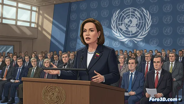 Delcy Rodríguez asiste a cumbre de la ONU en Estados Unidos