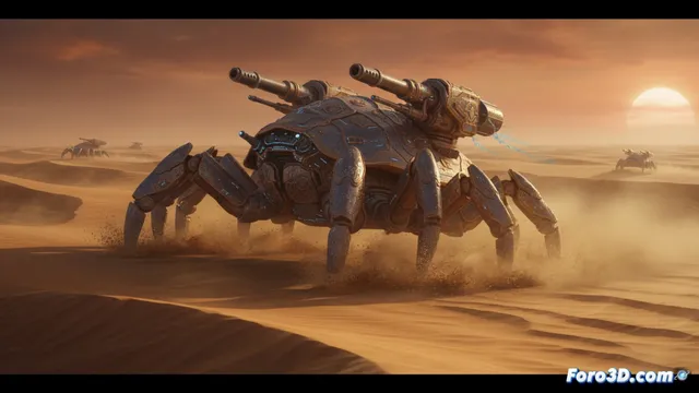 DuneCrawl: acción sobre un mar de arena con cangrejos artillados