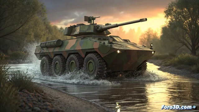 El AMX-10 RC: un blindado híbrido para modelar y simular