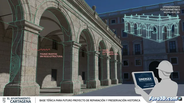 Cartagena encarga un modelo 3D para analizar las bóvedas de la Plaza de Artillería