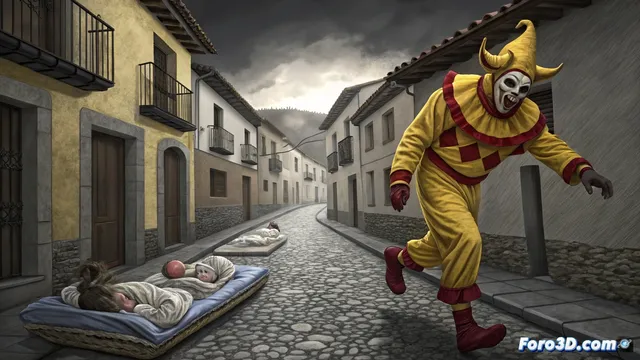 El Colacho salta sobre bebés en Castrillo de Murcia