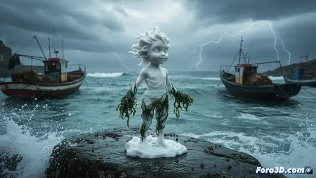 El espumeru de Cudillero: el niño de espuma que alerta a los pescadores