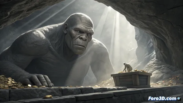 El gigante que custodia la cueva de Seso