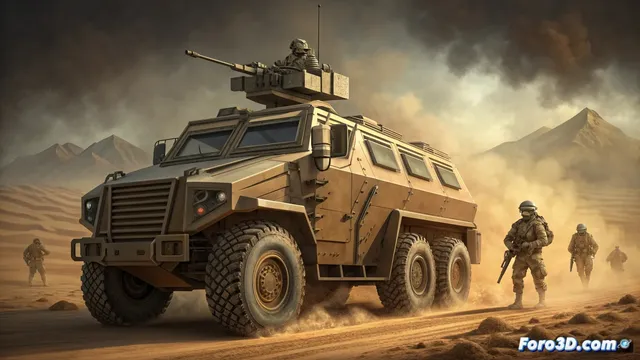 Modelar el Kamaz Typhoon: un vehículo blindado ruso MRAP