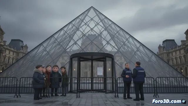 El Louvre cierra por una huelga de trabajadores