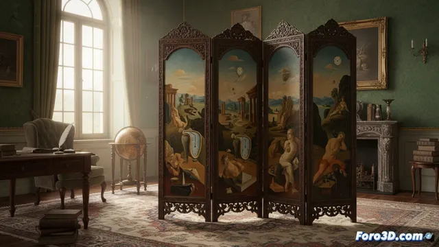 El Reina Sofía presta un biombo de Dalí a su ciudad natal