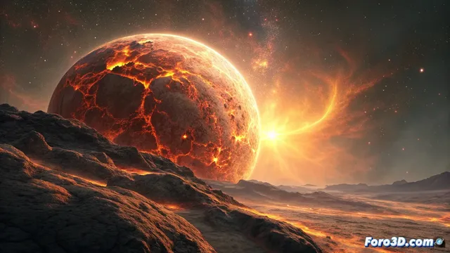 El exoplaneta TOI-561b conserva una atmósfera tenue sobre un océano de lava