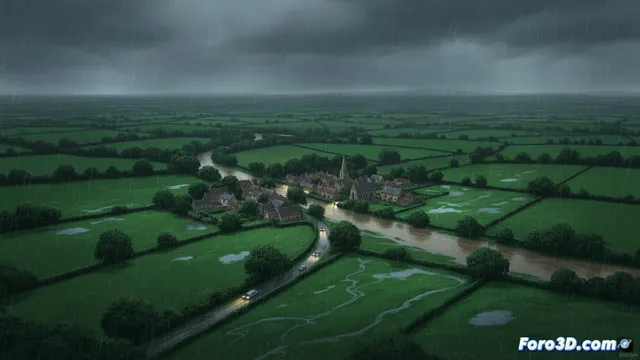 El Reino Unido enfrenta más lluvias intensas y riesgo de inundaciones