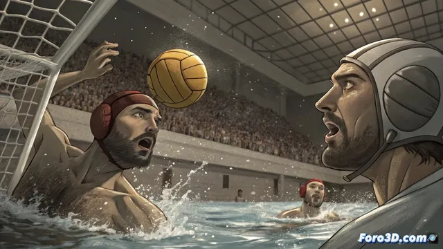 España cede ante Serbia en el campeonato de Europa de waterpolo