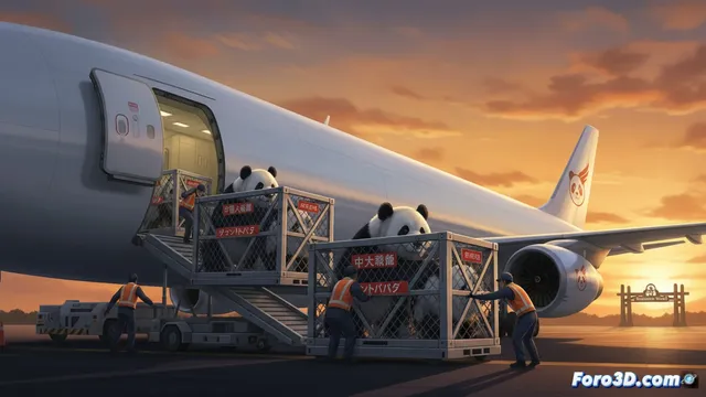 Japón devuelve a China sus dos últimos pandas gigantes