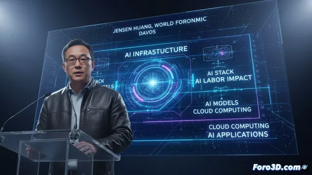 Jensen Huang en Davos: la inteligencia artificial como infraestructura estratificada