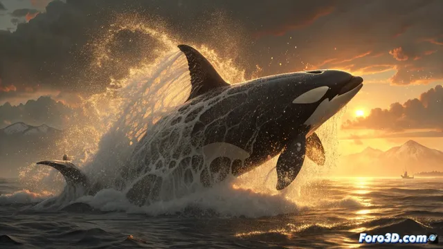 Killer whale fusiona captura de movimiento y animación digital