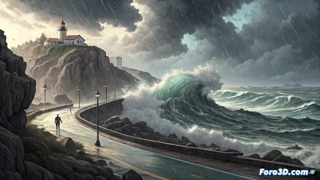 La Aemet activa avisos por temporal marítimo y lluvia en Pontevedra