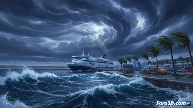 La borrasca Ingrid afecta a las Pitiusas con vientos intensos