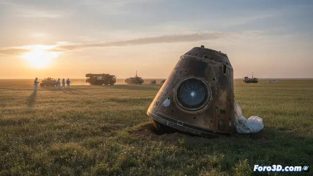 La cápsula Shenzhou-20 aterriza vacía tras completar su misión