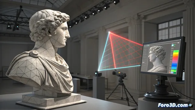 La comparación 3d detecta alteraciones en esculturas