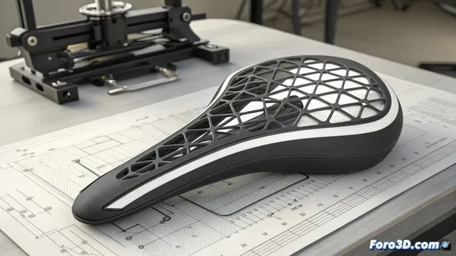 La impresión 3d personaliza el sillín de ciclismo Stealth 3D