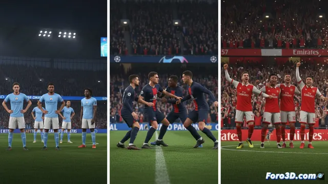 Resultados sorprendentes en octavos de la champions: city y psg empatan, arsenal gana