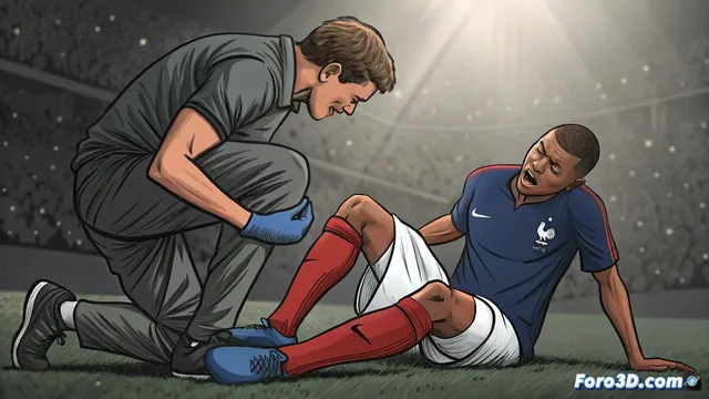 Mbappé sufre un esguince de rodilla y se pierde la Supercopa