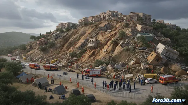 Meloni visita Niscemi tras el corrimiento de tierra y promete actuar