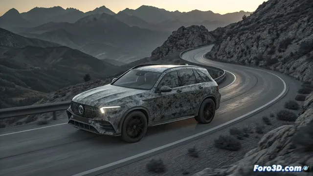 Primeras imágenes del Mercedes AMG GLC 53 2027 con camuflaje