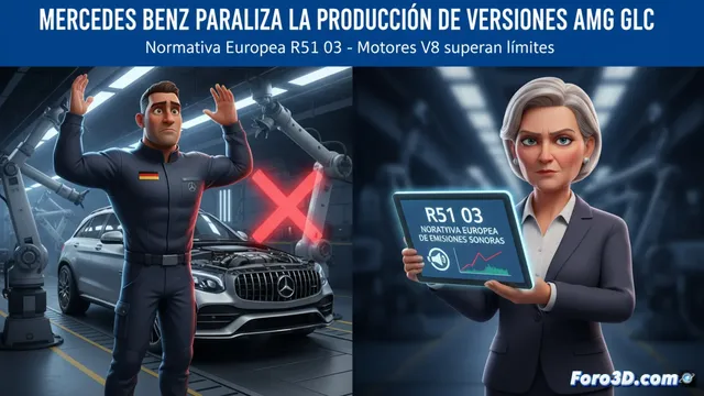 Mercedes Benz detiene producir las versiones AMG del GLC por normativa de ruido