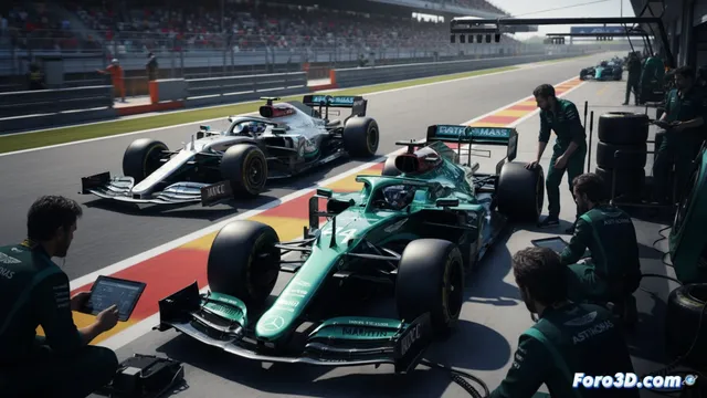 Mercedes lidera los tests en Barcelona mientras Aston Martin presenta su nuevo monoplaza