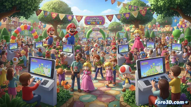 Nintendo organiza un evento para probar Super Mario Bros Wonder en Switch 2