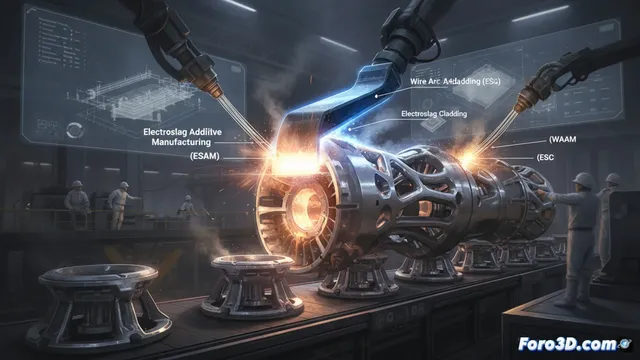 El Oak Ridge National Laboratory presenta fabricación aditiva con electroslag de alta velocidad