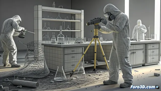 Reconstruyen un laboratorio químico tras una explosión con escaneo 3D