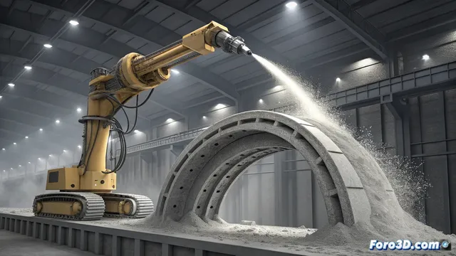 Shimizu presenta un sistema de impresión 3D con spray para estructuras de concreto