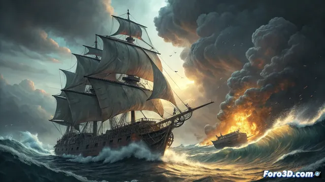 Skull and bones usa el motor anvil engine de ubisoft para simular el mar