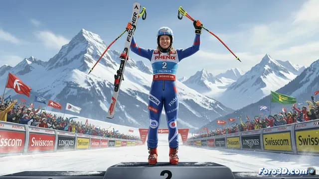 Sofia Goggia se afianza para Milán-Cortina 2026 con un segundo puesto en Crans-Montana